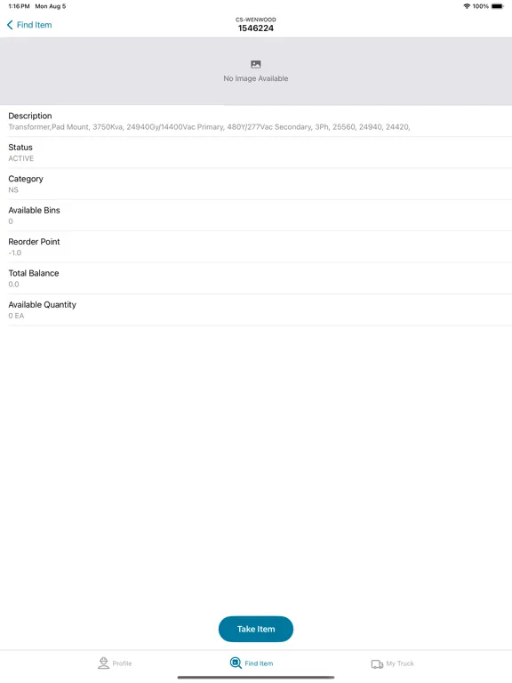 Material  Checkout iPad  Screenshots