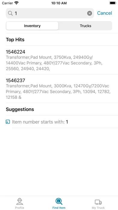Material  Checkout Screenshots