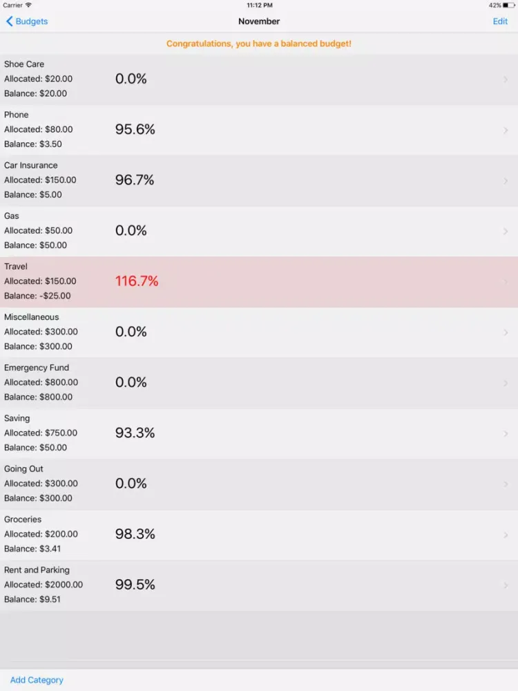 Screenshot di Balanced Budgeting iPad 