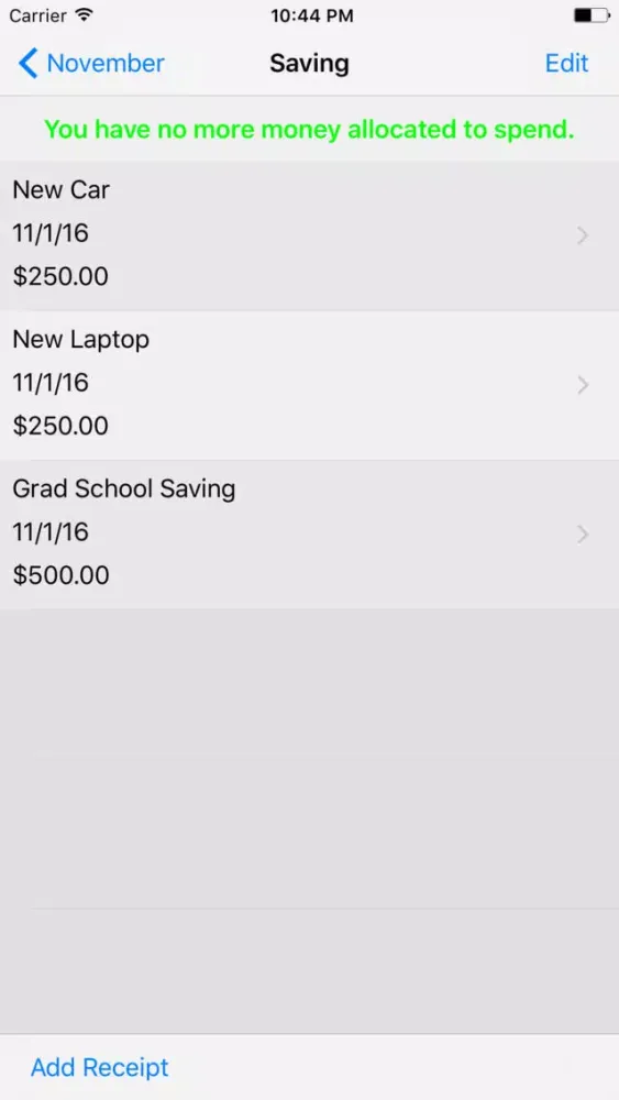 Screenshot di Balanced Budgeting