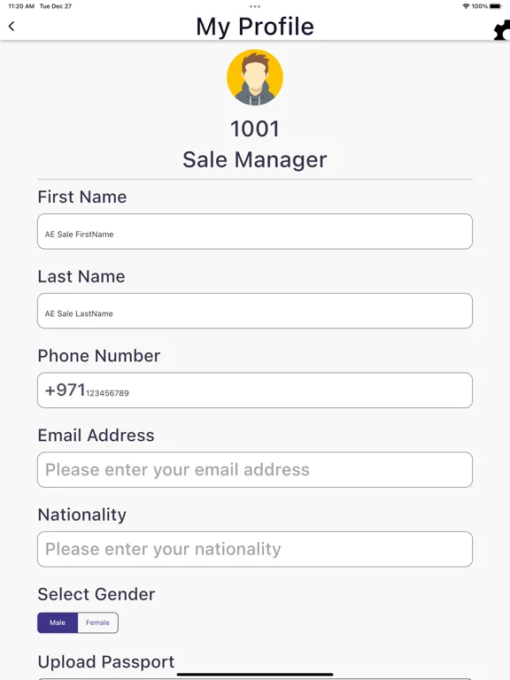 Tangkapan layar DukkanBot iPad 