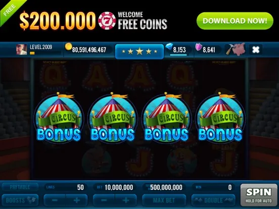 تصاویر Miracle Circus Slots iPad 