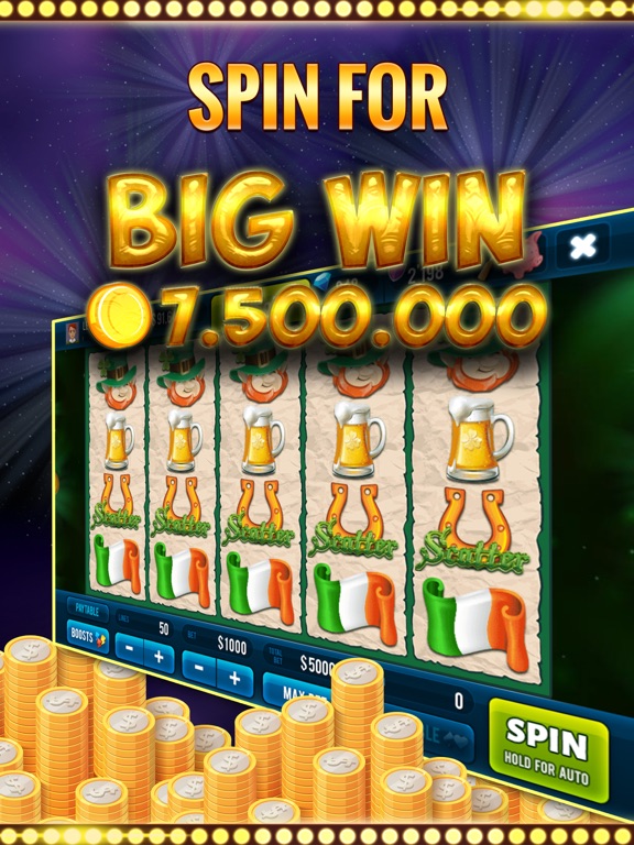 Tangkapan skrin St.Patrick Slots with Jackpots iPad 