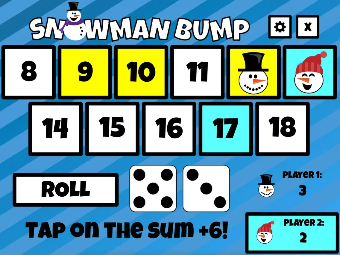 Tangkapan layar Snowman Bump iPad 