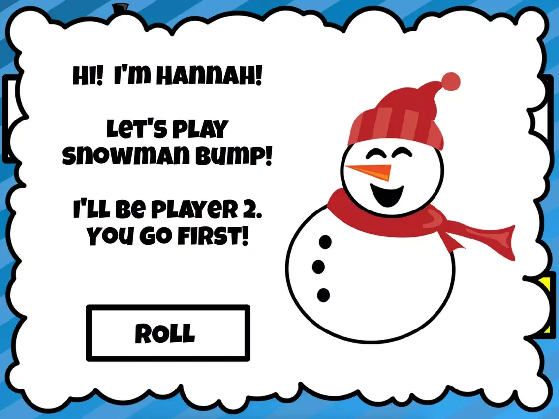 Tangkapan layar Snowman Bump iPad 
