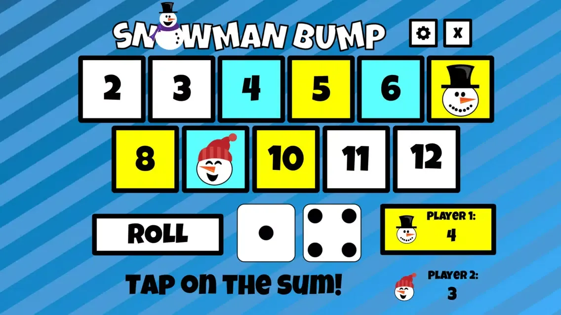 Tangkapan layar Snowman Bump