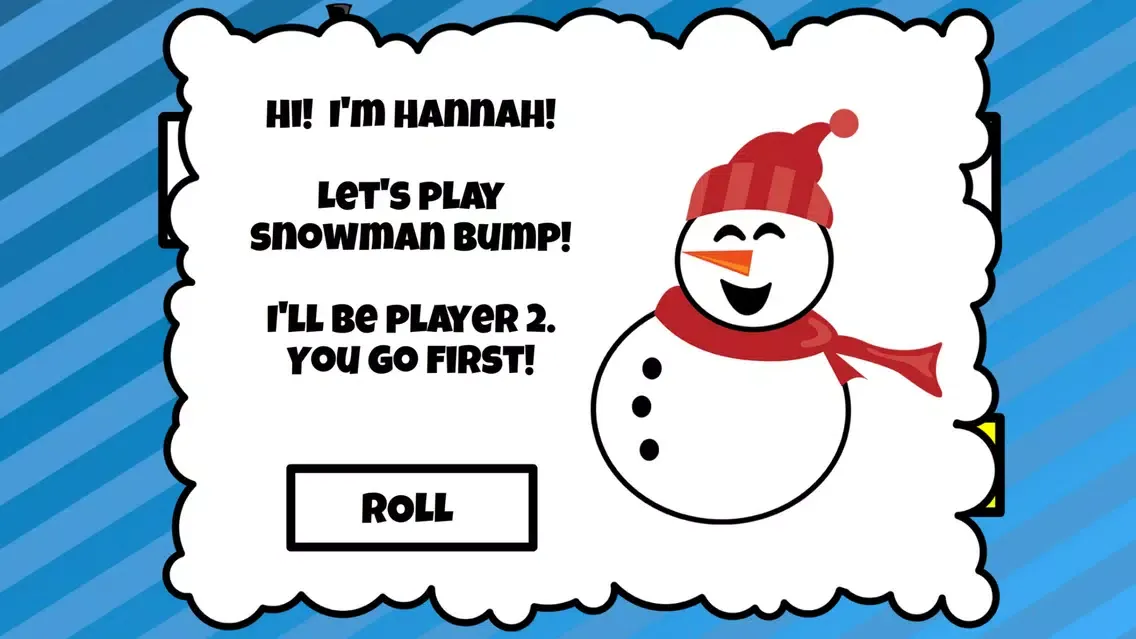 Tangkapan layar Snowman Bump