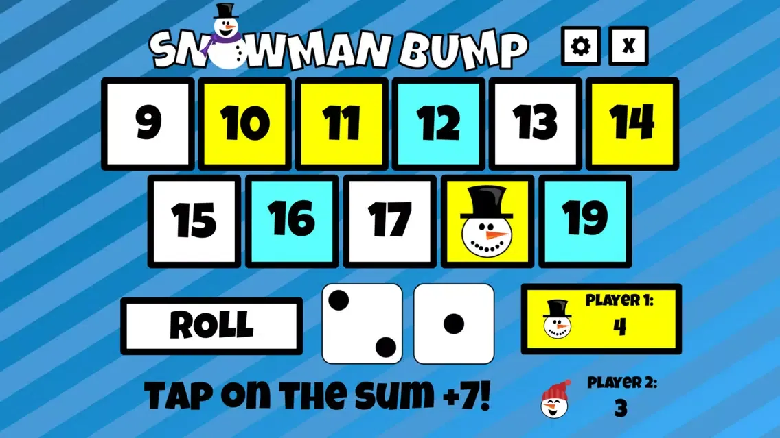 Tangkapan layar Snowman Bump