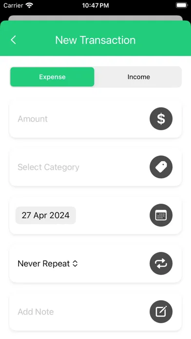 Captures d'écran de Expense & Income Tracker Daily