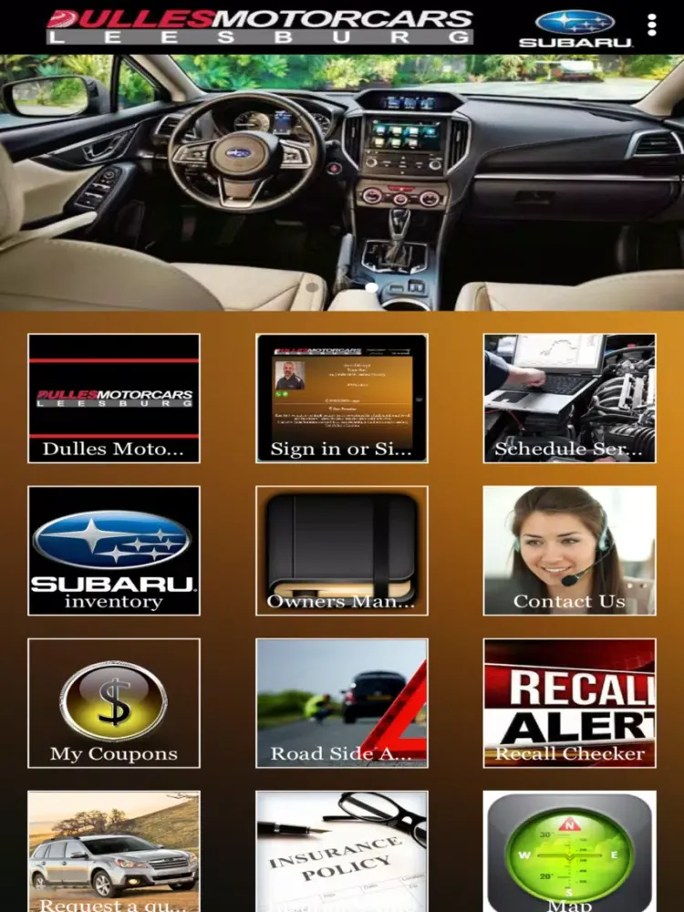 Dulles Subaru iPad  Screenshots