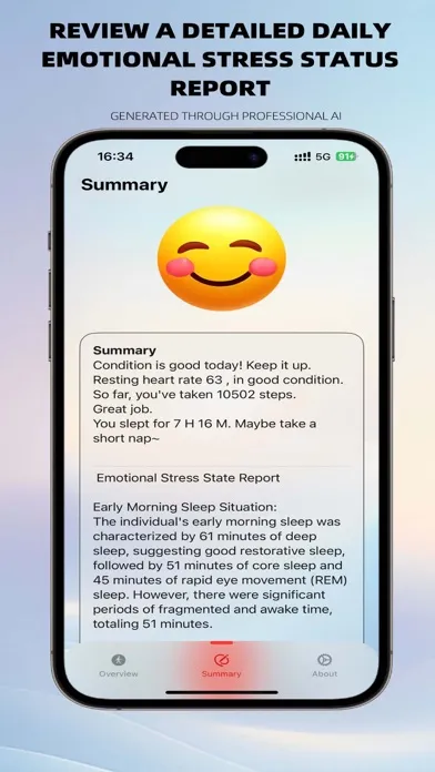 Amfine - Stress & Mood Tracker Screenshots