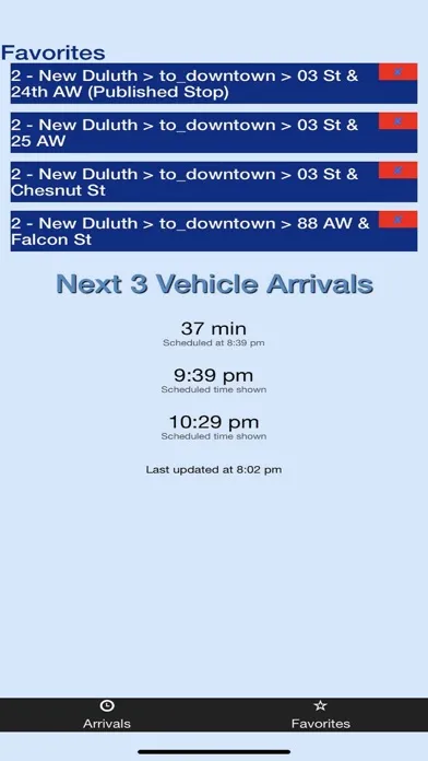 Screenshot di Duluth DTA Bus Tracker