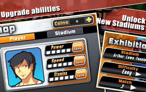 Capturas de tela do Tennis Pro 3D