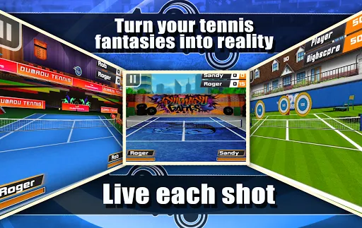 Capturas de tela do Tennis Pro 3D