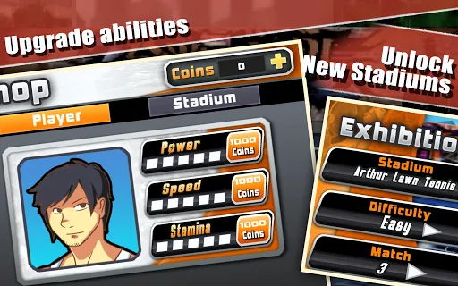Capturas de tela do Tennis Pro 3D