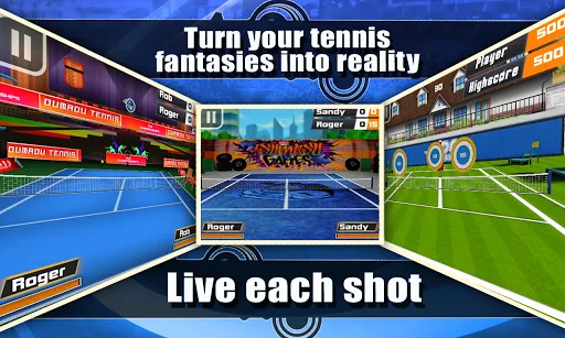 Capturas de tela do Tennis Pro 3D