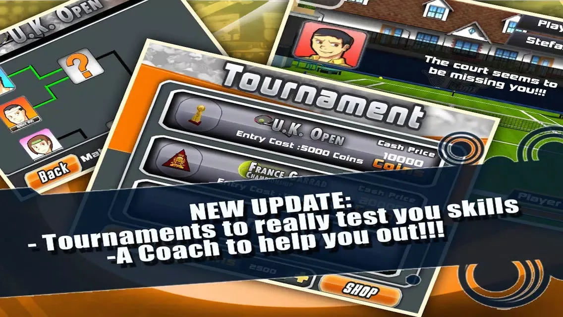 Capturas de tela do Tennis Pro 3D