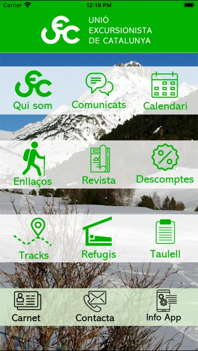 Capturas de pantalla de Unió Excursionista Catalunya