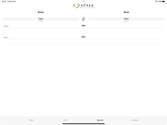 Zrzuty ekranu Güneş Döviz iPad 