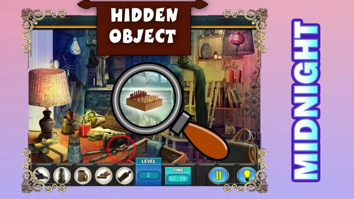 Mid night : Free Hidden object games Fun سکرین شاٹس