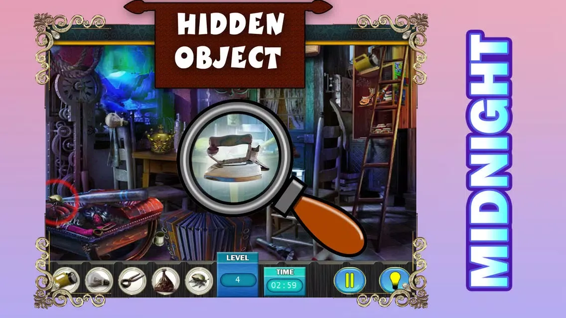 Mid night : Free Hidden object games Fun سکرین شاٹس