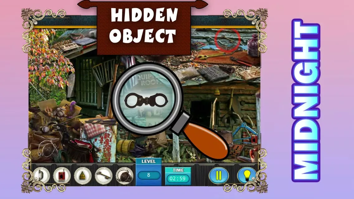 Mid night : Free Hidden object games Fun سکرین شاٹس