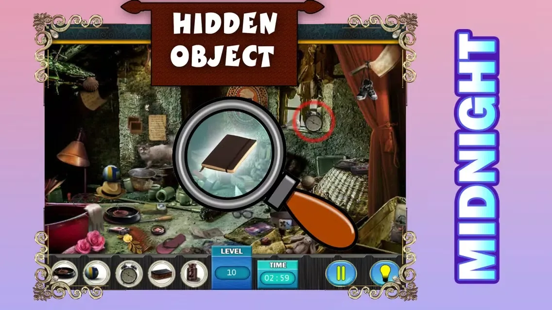 Mid night : Free Hidden object games Fun سکرین شاٹس