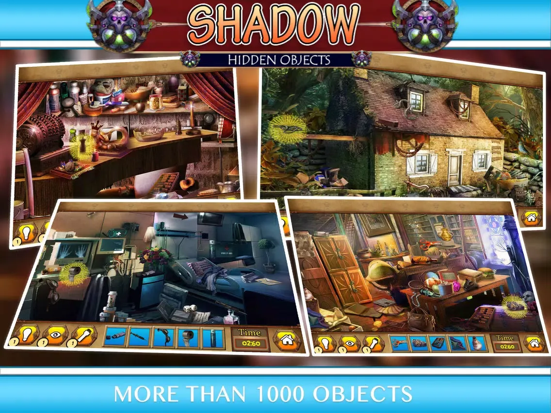 Shadow Secret Hidden Object Games 100 Levels iPad  स्क्रीनशॉट