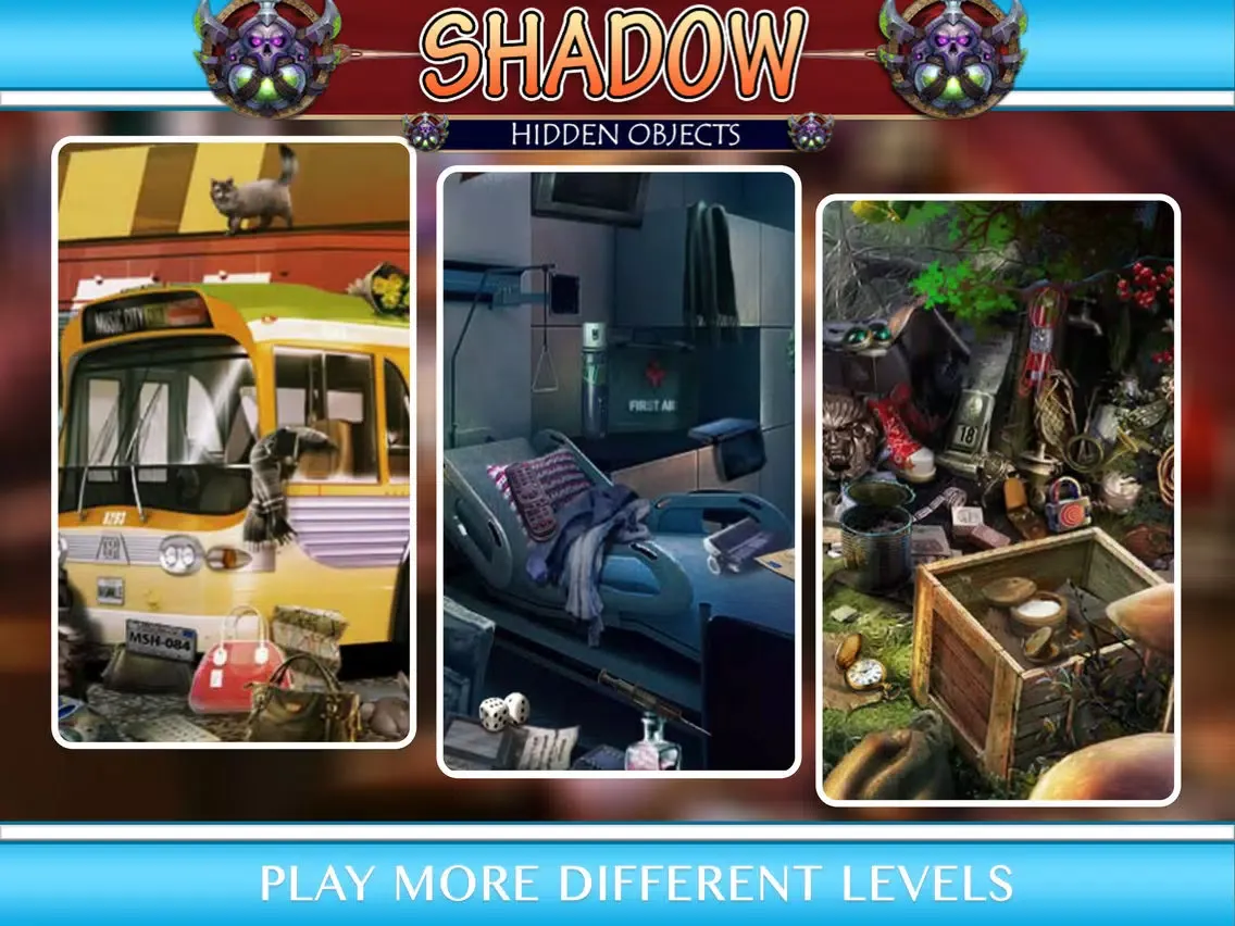 Shadow Secret Hidden Object Games 100 Levels iPad  स्क्रीनशॉट