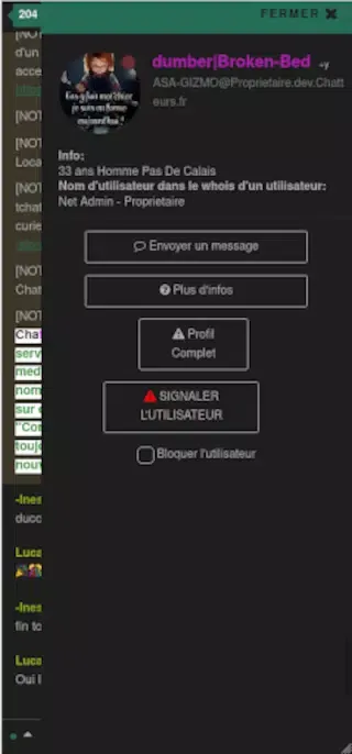 Capturas de pantalla de Chat ado