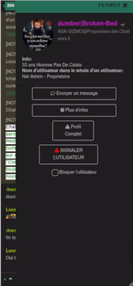Capturas de pantalla de Chat ado