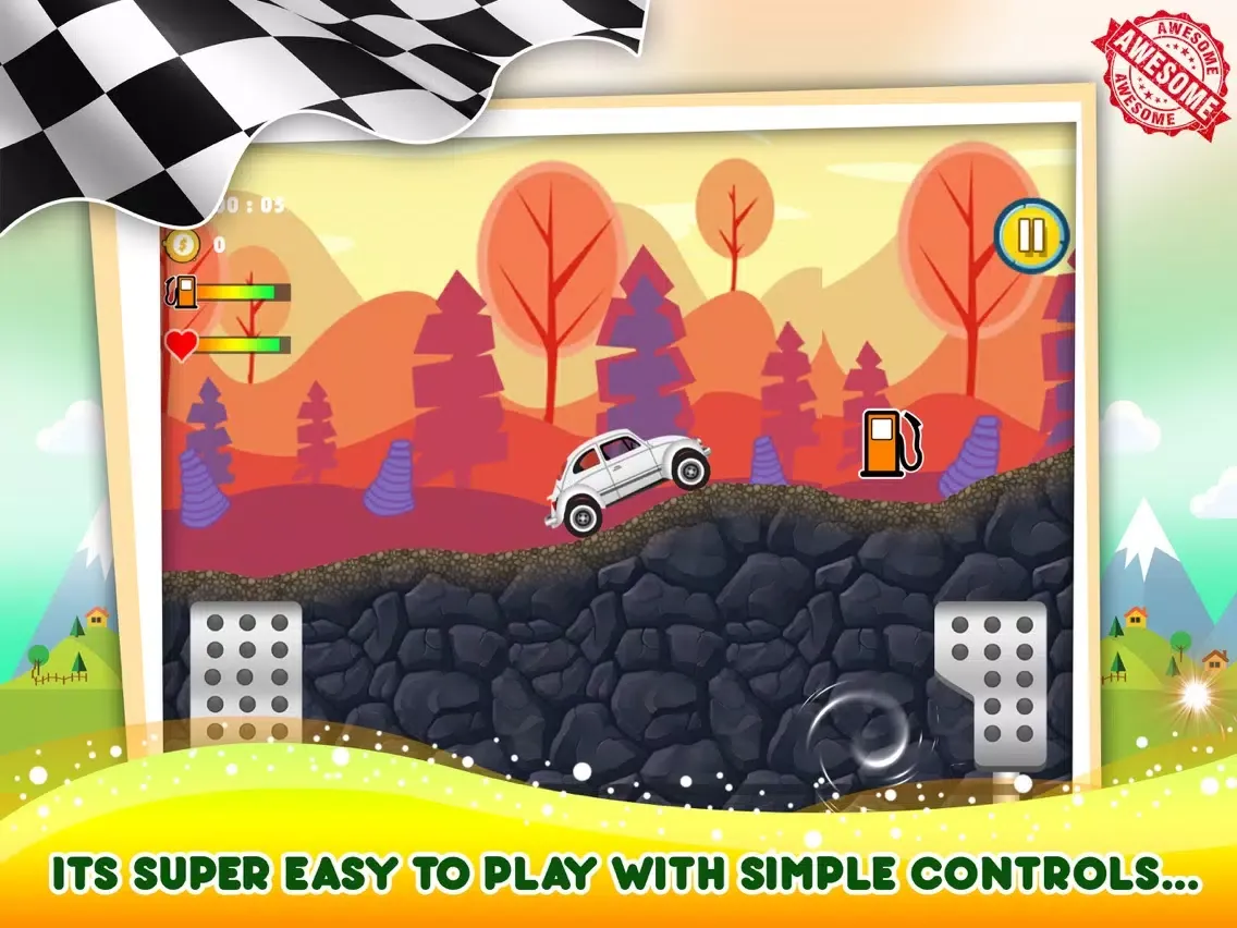 Stunning Car Trip iPad  Screenshots