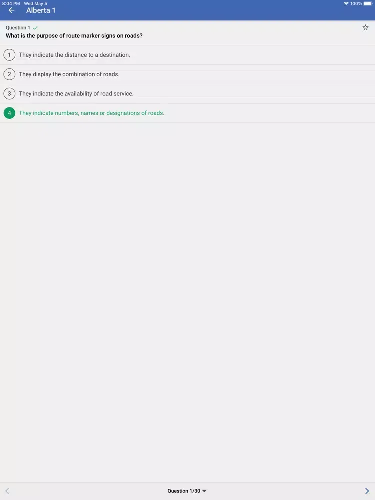 Canada Driving G1 Test iPad 應用截圖