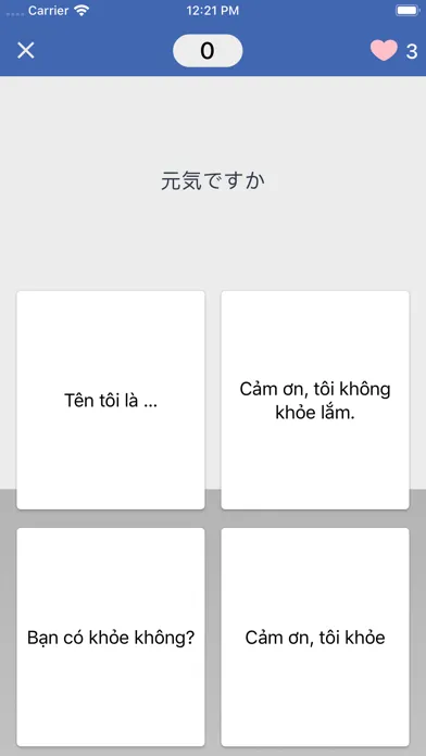 Capturas de tela do Học tiếng Nhật Dumi
