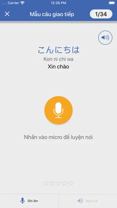 Capturas de tela do Học tiếng Nhật Dumi