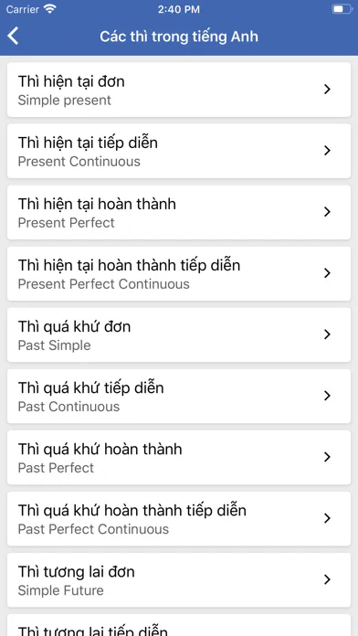 Ngữ pháp tiếng Anh - Bài tập应用截图