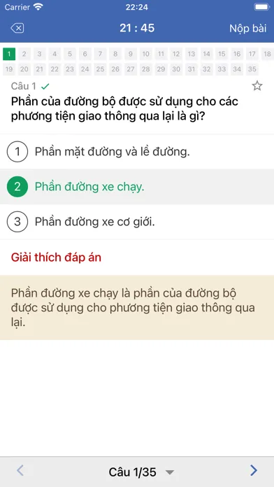 تصاویر Ôn thi GPLX - 600 câu hỏi