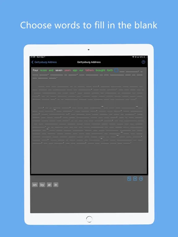 Screenshot di MagicMemo iPad 