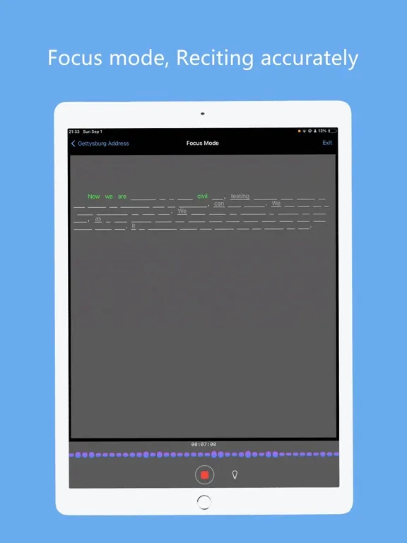 Screenshot di MagicMemo iPad 
