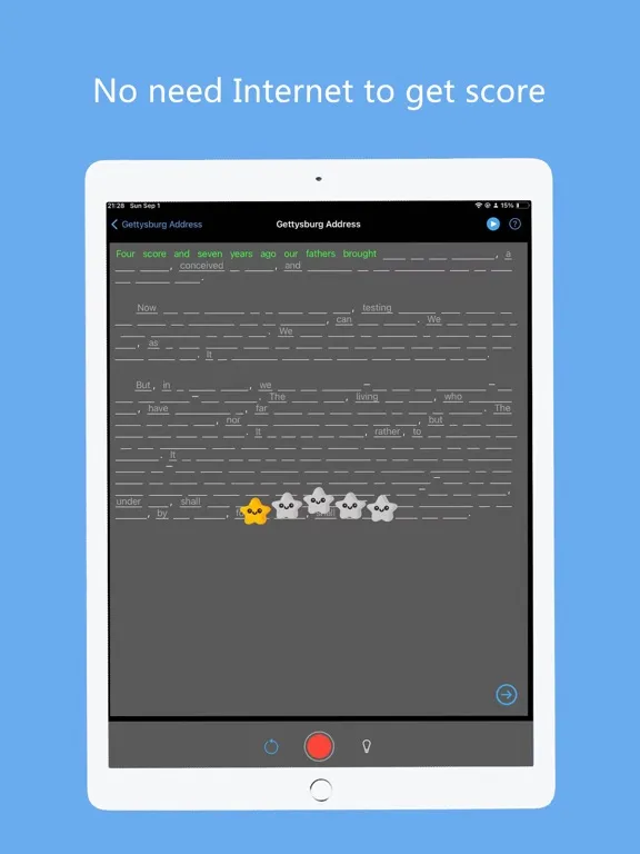 Screenshot di MagicMemo iPad 