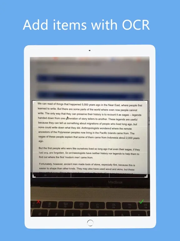 Screenshot di MagicMemo iPad 