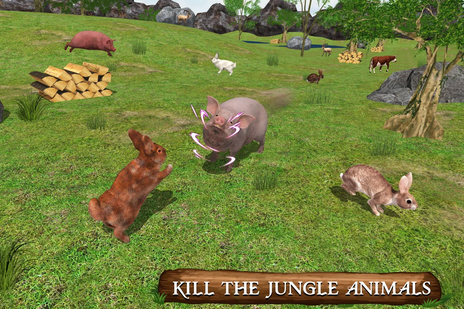 Capturas de tela do Ultimate Rabbit Simulator Game