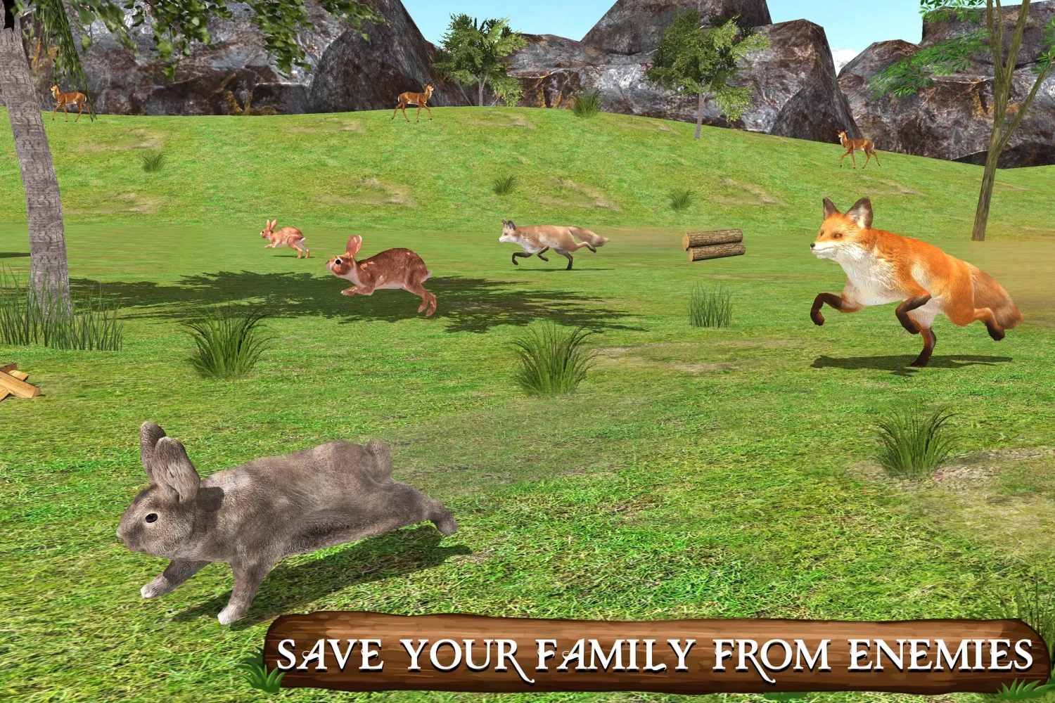 Capturas de tela do Ultimate Rabbit Simulator Game