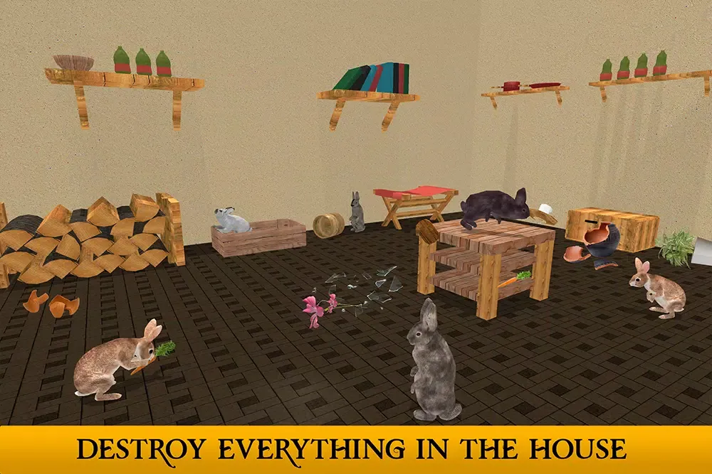 Capturas de tela do Ultimate Rabbit Simulator Game