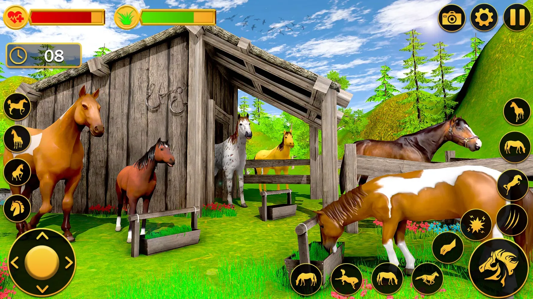 Captures d'écran de Wild Horse Simulator Family 3D