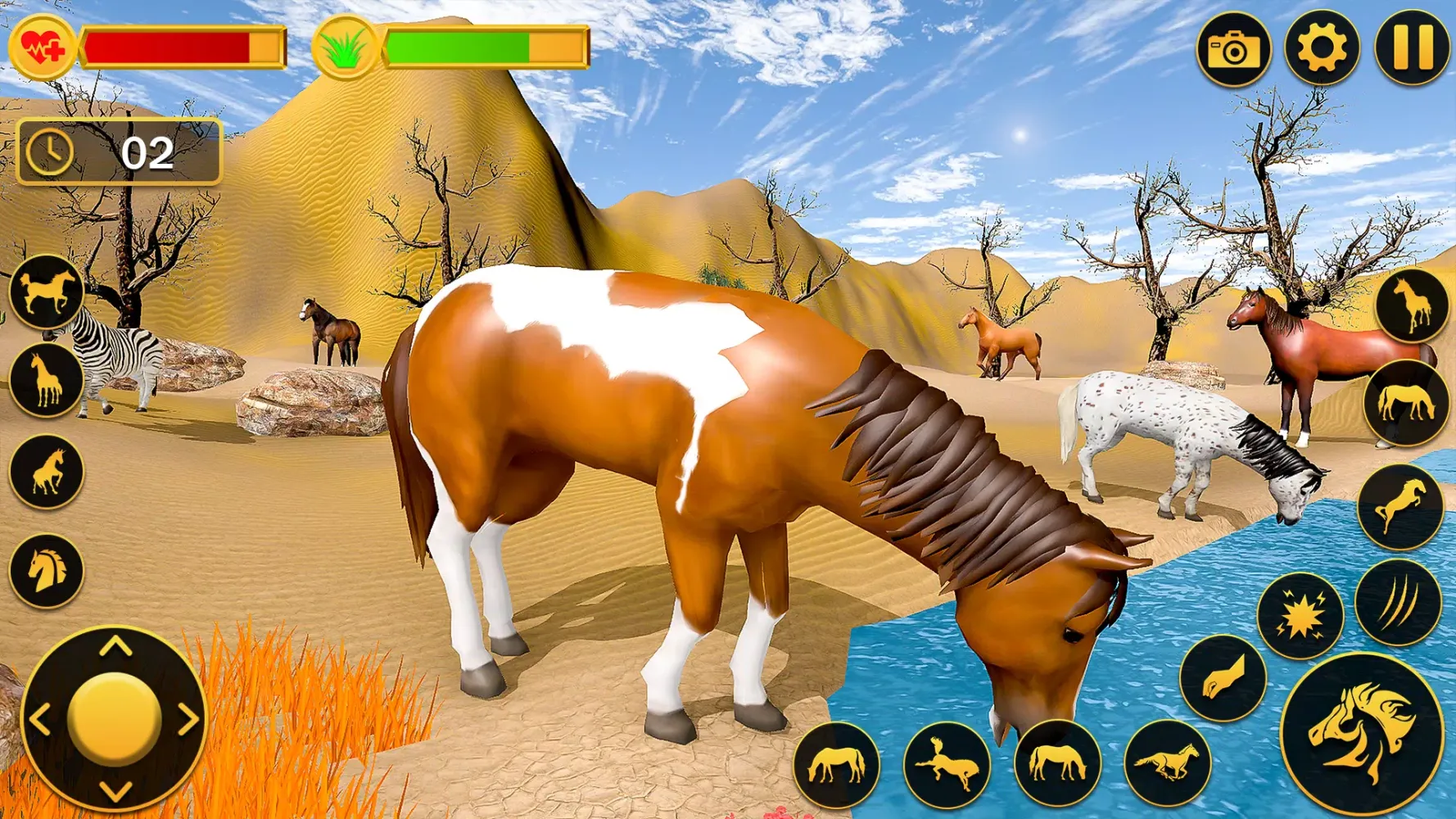 Captures d'écran de Wild Horse Simulator Family 3D