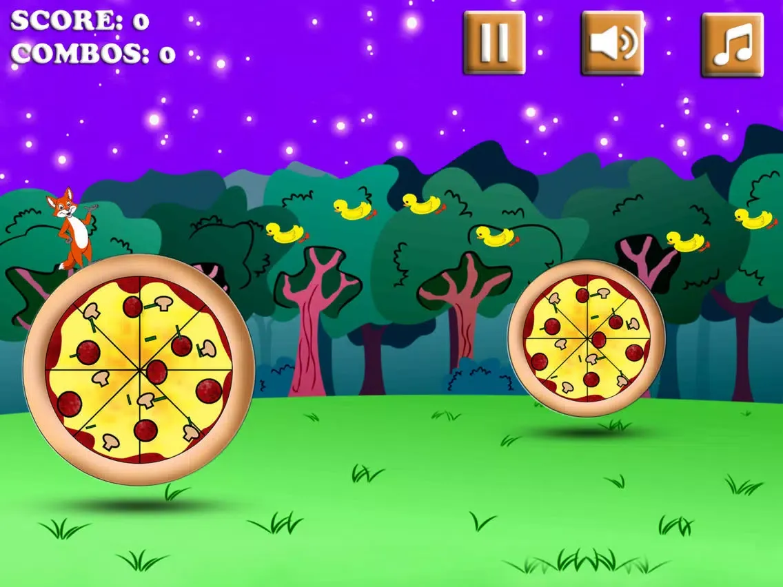 Flying Foxy Nights in Dark Valley Pizza Party iPad  سکرین شاٹس