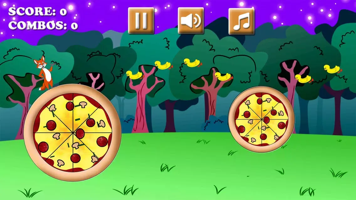 Flying Foxy Nights in Dark Valley Pizza Party سکرین شاٹس