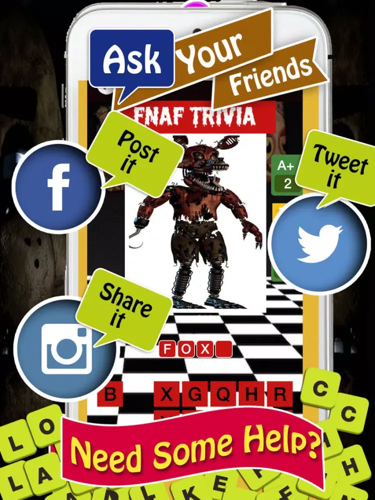 Capturas de tela do Trivia & Quiz For Five Night At Freddys ! iPad 