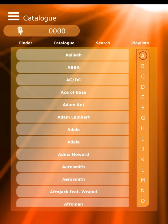 The End Karaoke iPad  Screenshots